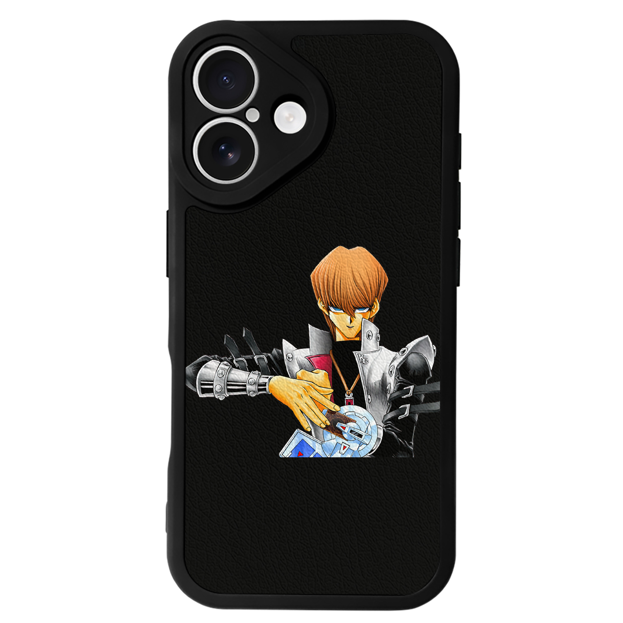 （画像用） 遊☆戯☆王 Yu-Gi-Oh! 【iPhone 16シリーズ対応】シリコンスマホケース（レザー調） 材質：シリコン